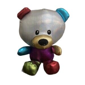 3 for $12 Bundle sale! Gund Tiny Teddies Bling Bling Rainbow Plush Teddy